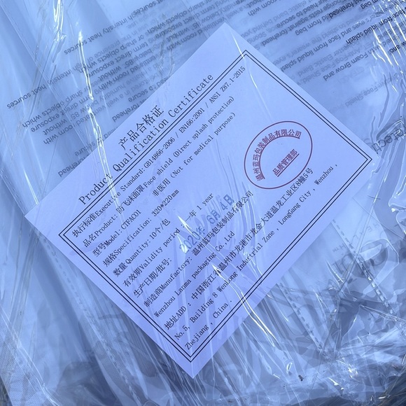 Clear Face Shields - 10 pack - New, Never Opened - icu Health - Picture 5 of 8